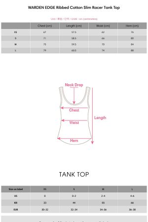 WARDEN EDGE Ribbed Cotton Slim Racer Tank Top