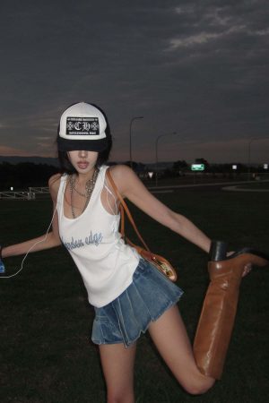 WARDEN EDGE Ribbed Cotton Slim Racer Tank Top