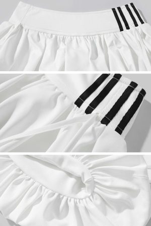 WARDEN EDGE Ruched Bubble Mini Skirt