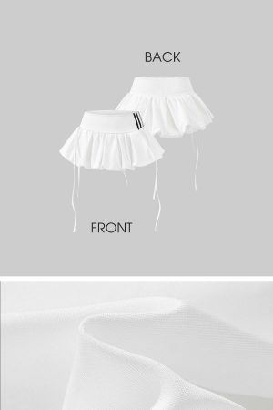 WARDEN EDGE Ruched Bubble Mini Skirt