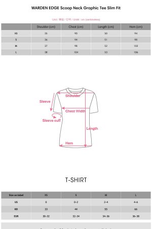 WARDEN EDGE Scoop Neck Graphic Tee Slim Fit