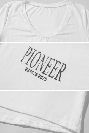 WARDEN EDGE Scoop Neck Graphic Tee Slim Fit