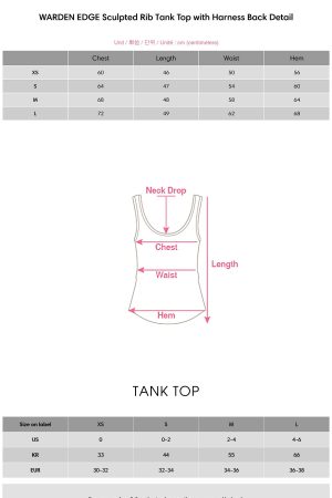 WARDEN EDGE Sculpted Rib Tank Top with Harness Back Detail