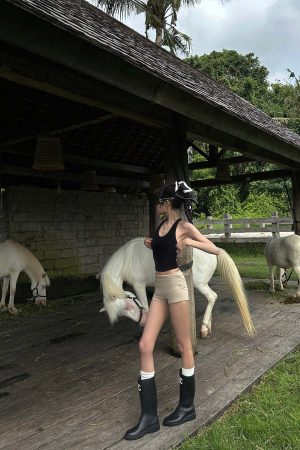 WARDEN EDGE Sculpted Rib Tank Top with Harness Back Detail