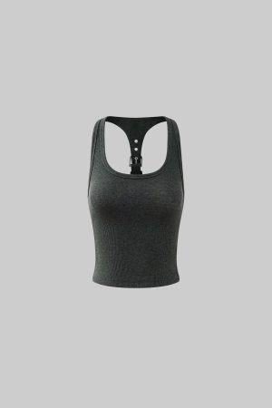 WARDEN EDGE Sculpted Rib Tank Top with Harness Back Detail