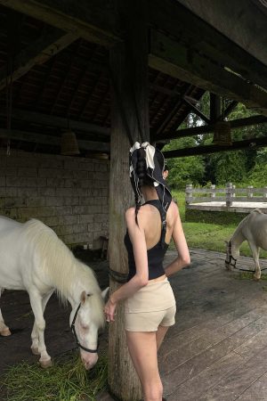 WARDEN EDGE Sculpted Rib Tank Top with Harness Back Detail