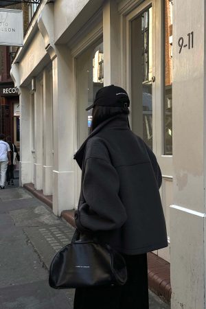 WARDEN EDGE Short Wool Duffle Coat