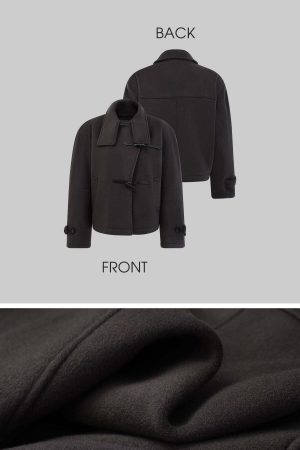 WARDEN EDGE Short Wool Duffle Coat