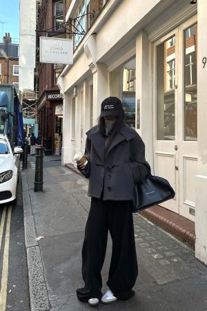 WARDEN EDGE Short Wool Duffle Coat