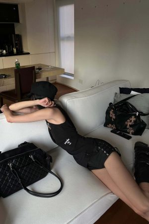 WARDEN EDGE Side Lace-Up Utility Shorts with Elongated Drawstrings and Belt Loops