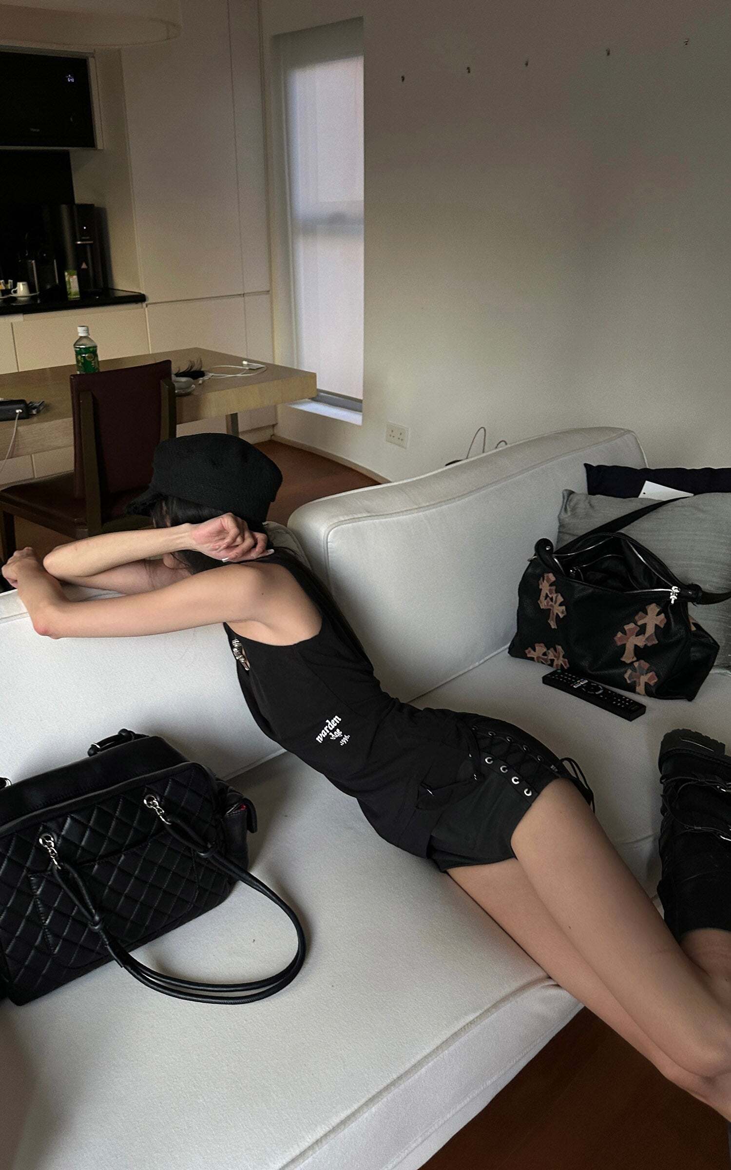 WARDEN EDGE Side Lace-Up Utility Shorts with Elongated Drawstrings and Belt Loops WARDEN EDGE Side Lace-Up Utility Shorts with Elongated Drawstrings and Belt Loops