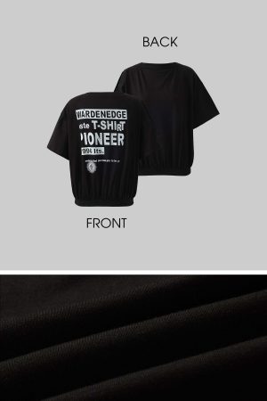 WARDEN EDGE Slashed Shoulder Graphic T-Shirt