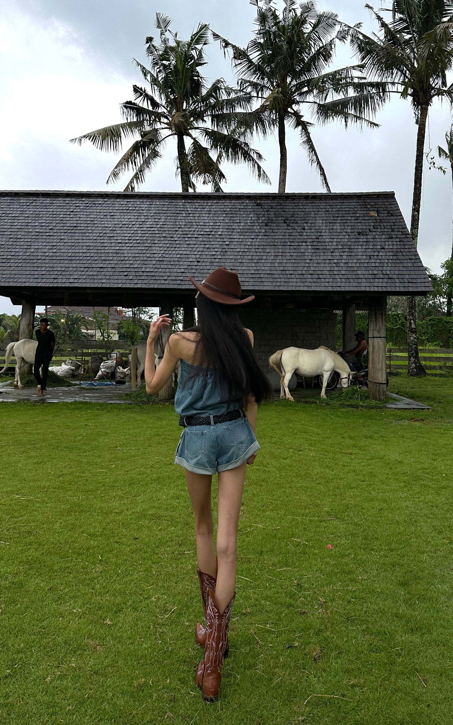 WARDEN EDGE Strapless Denim Utility Romper WARDEN EDGE Strapless Denim Utility Romper