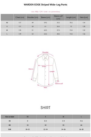 WARDEN EDGE Striped Wide-Leg Pants