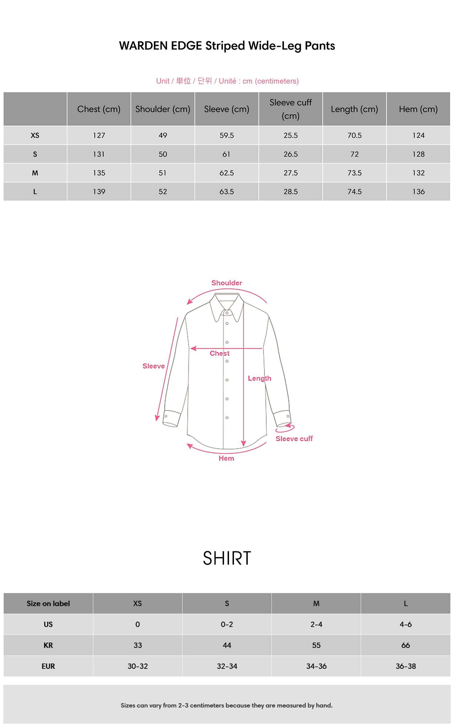 WARDEN EDGE Striped Wide-Leg Pants WARDEN EDGE Striped Wide-Leg Pants