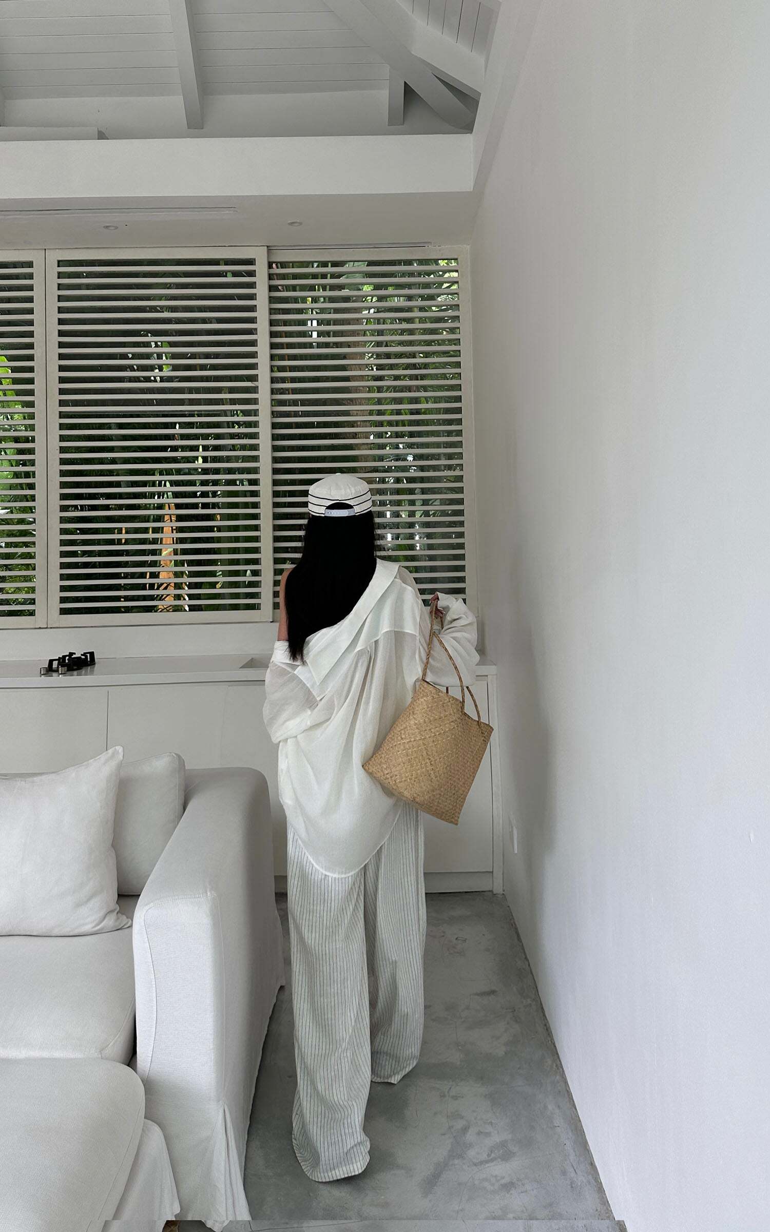 WARDEN EDGE Striped Wide-Leg Pants WARDEN EDGE Striped Wide-Leg Pants