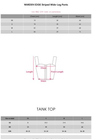 WARDEN EDGE Striped Wide-Leg Pants