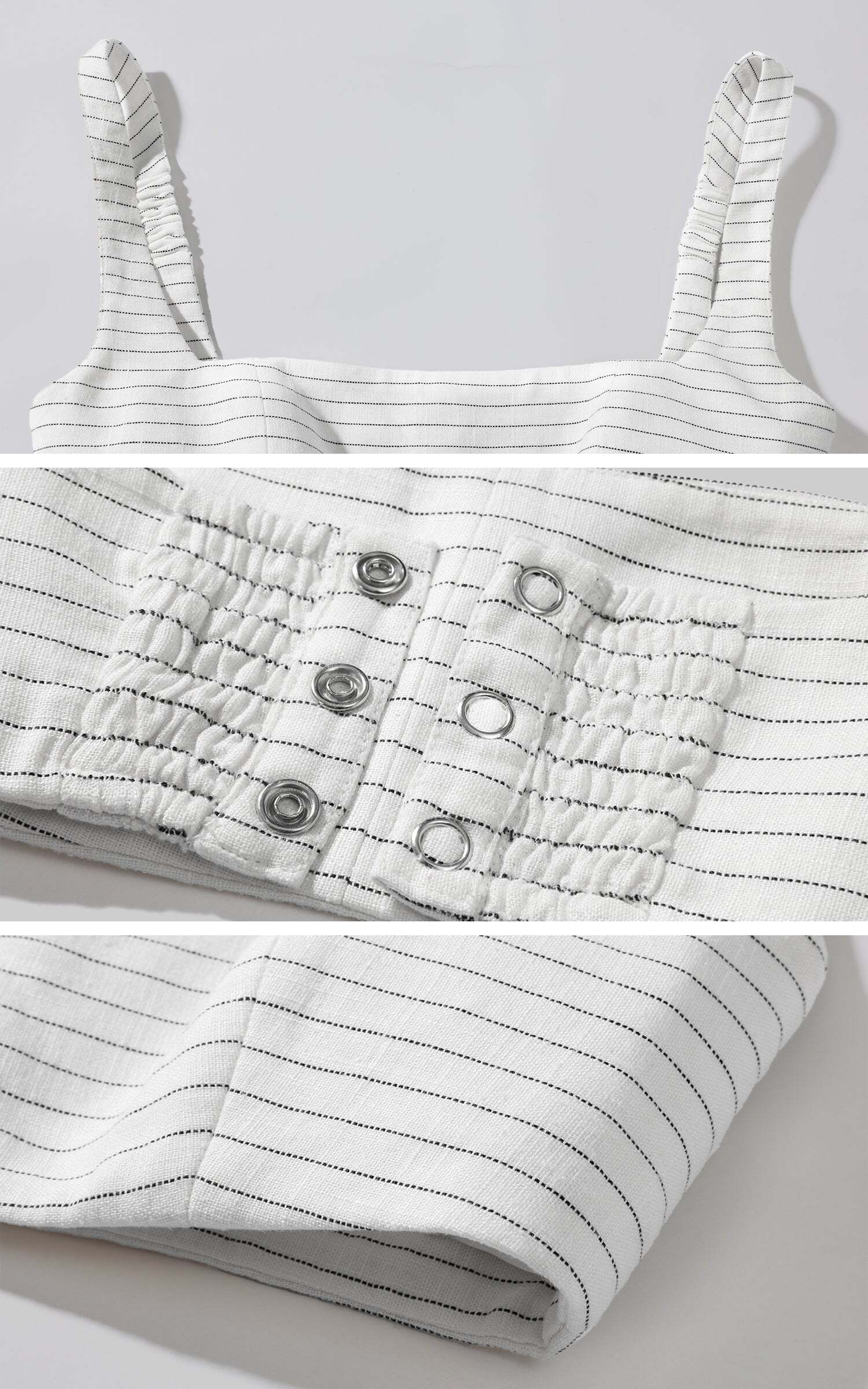 WARDEN EDGE Striped Wide-Leg Pants WARDEN EDGE Striped Wide-Leg Pants