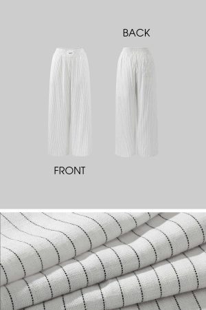 WARDEN EDGE Striped Wide-Leg Pants