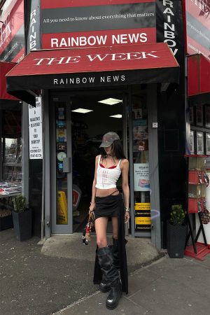 WARDEN EDGE Two-Piece Layered Tank & Bralette Set