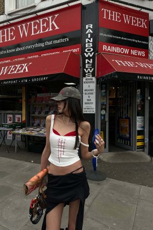 WARDEN EDGE Two-Piece Layered Tank & Bralette Set