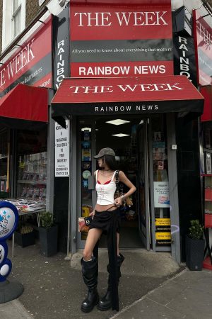 WARDEN EDGE Two-Piece Layered Tank & Bralette Set