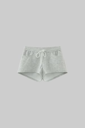 WARDEN EDGE Waffle Knit Lounge Shorts with Drawstring Waist