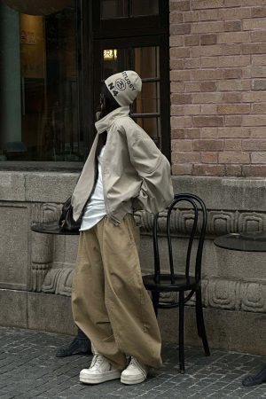 WARDEN EDGE Wide-Leg Pants with Layered Waistband