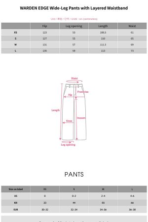 WARDEN EDGE Wide-Leg Pants with Layered Waistband