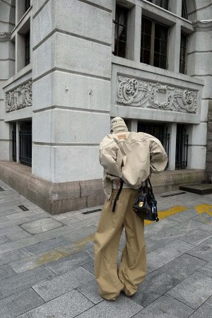 WARDEN EDGE Wide-Leg Pants with Layered Waistband