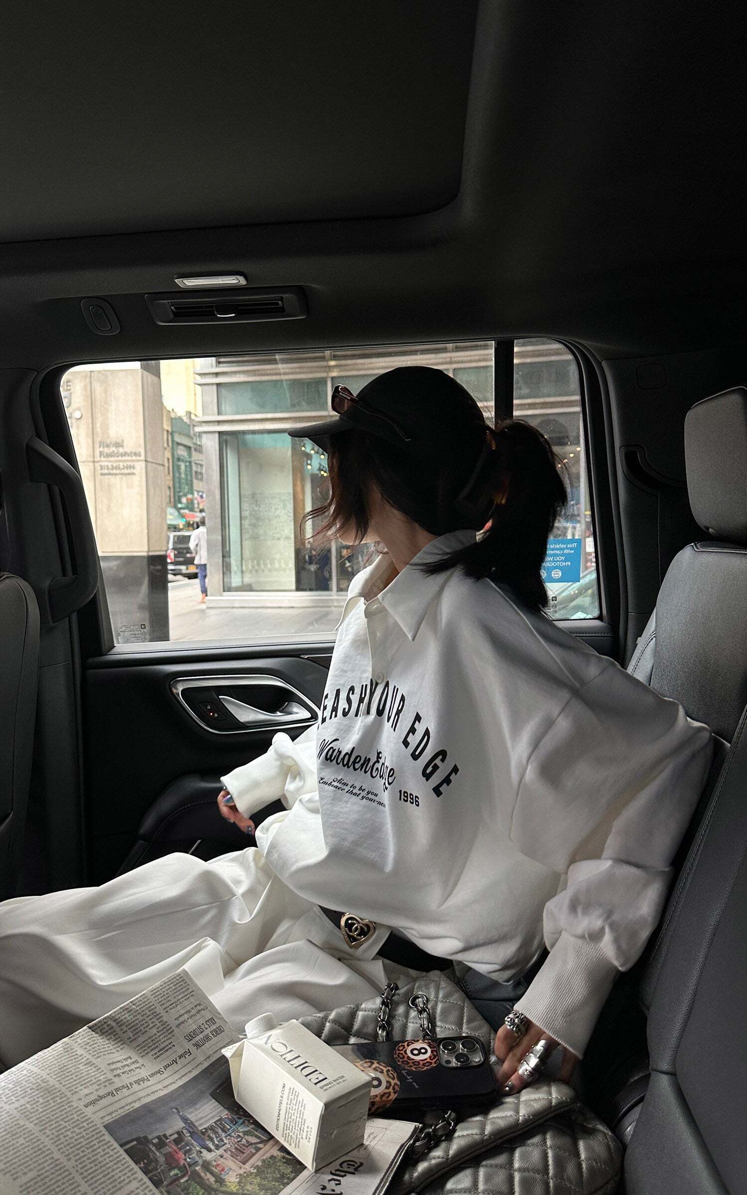 WARDEN EDGE Wide-Leg Tailored Casual Pants with Pleats WARDEN EDGE Wide-Leg Tailored Casual Pants with Pleats