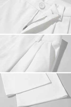 WARDEN EDGE Wide-Leg Tailored Casual Pants with Pleats