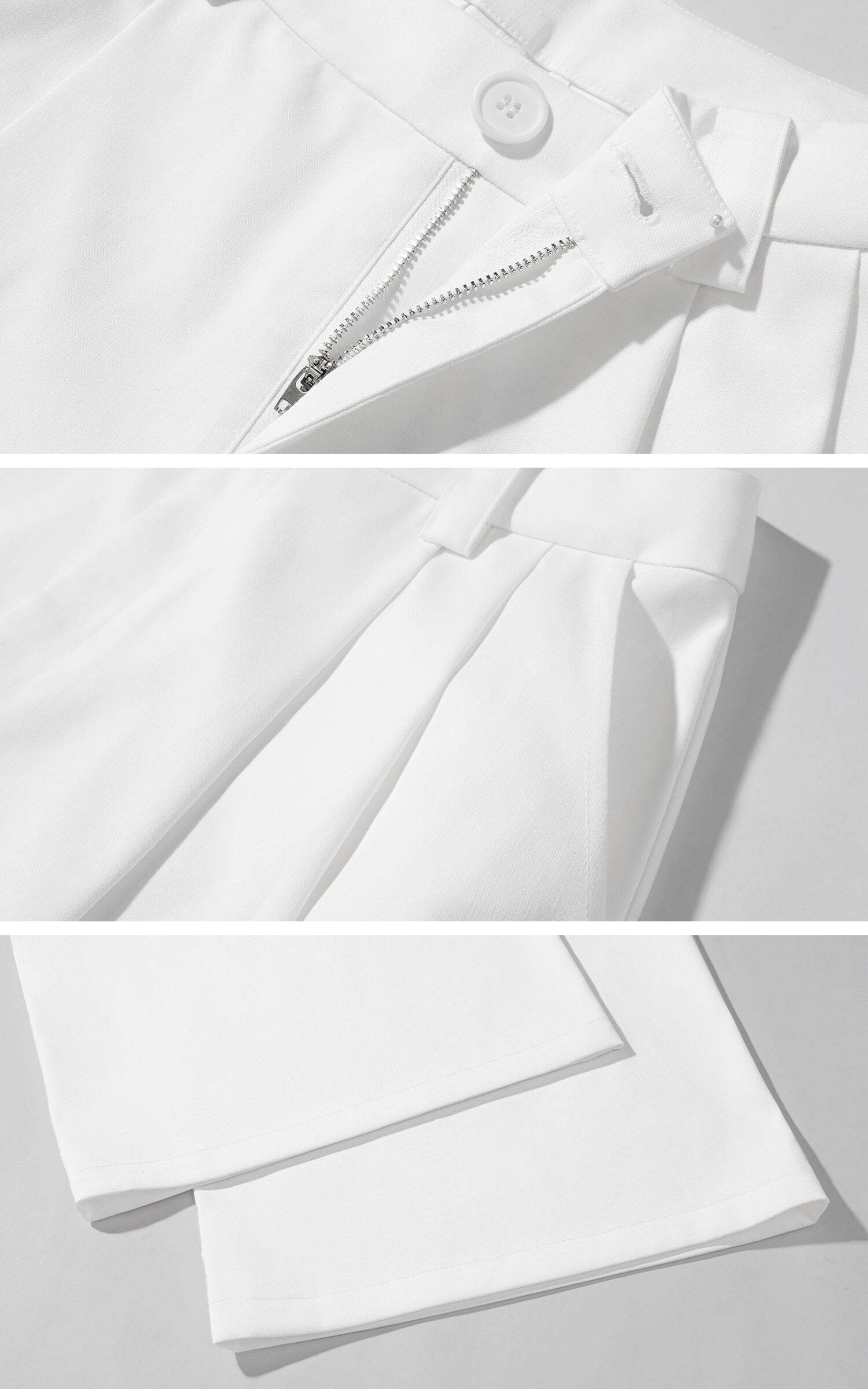 WARDEN EDGE Wide-Leg Tailored Casual Pants with Pleats WARDEN EDGE Wide-Leg Tailored Casual Pants with Pleats