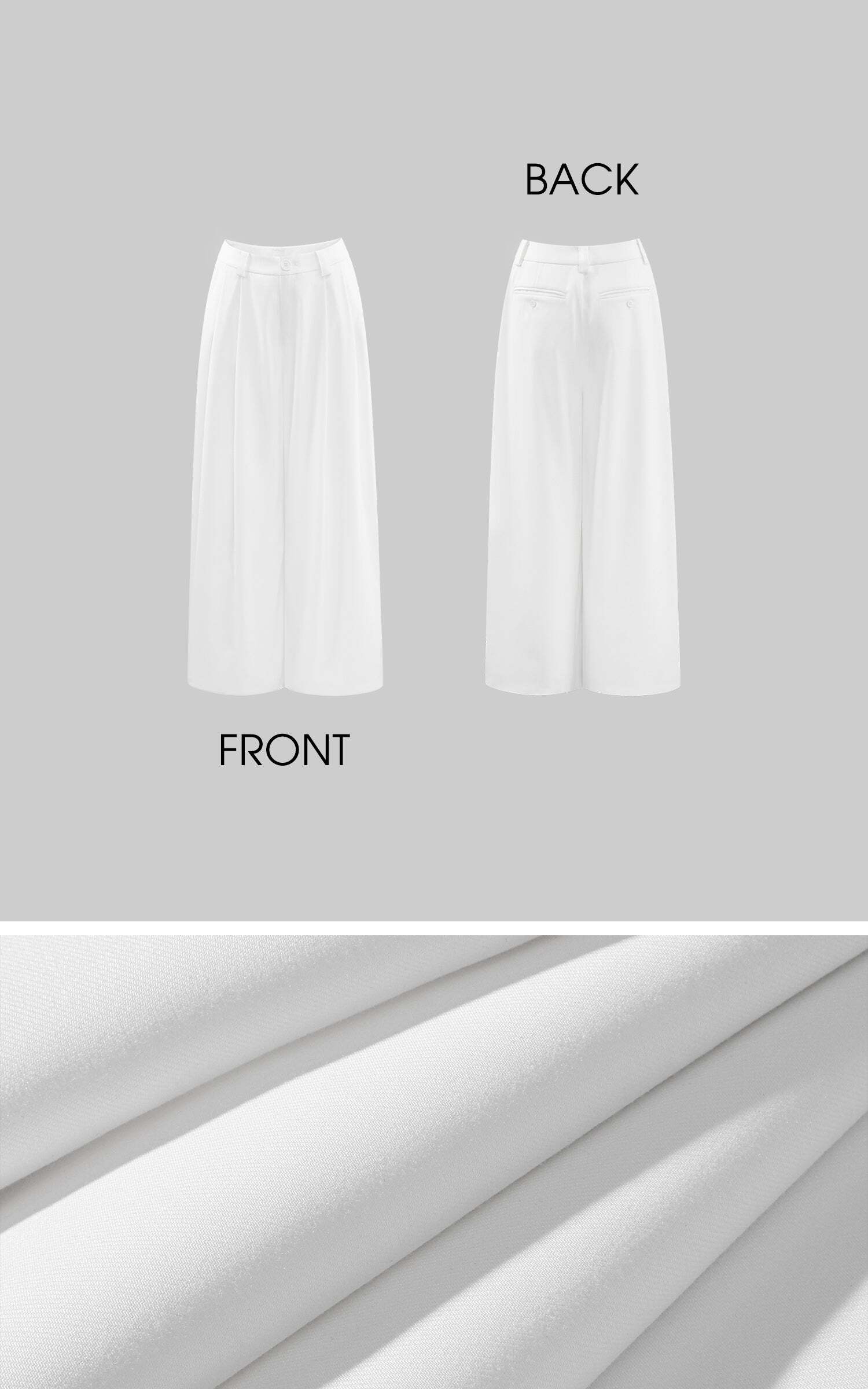 WARDEN EDGE Wide-Leg Tailored Casual Pants with Pleats WARDEN EDGE Wide-Leg Tailored Casual Pants with Pleats