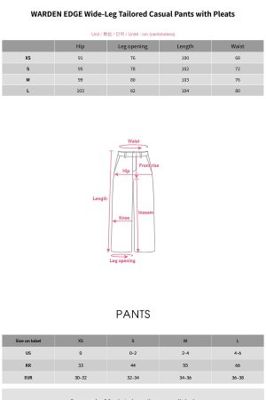 WARDEN EDGE Wide-Leg Tailored Casual Pants with Pleats