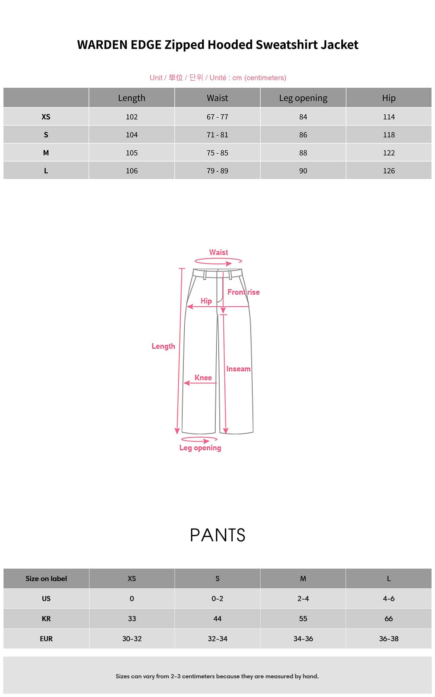 WARDEN EDGE Zipped Hooded Sweatshirt Jacket WARDEN EDGE Zipped Hooded Sweatshirt Jacket