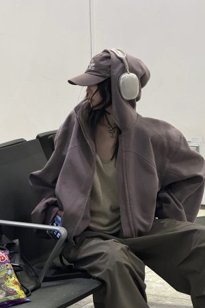 WARDEN EDGE Zipped Hooded Sweatshirt Jacket