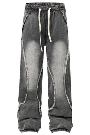 Washed Wide Leg Jeans