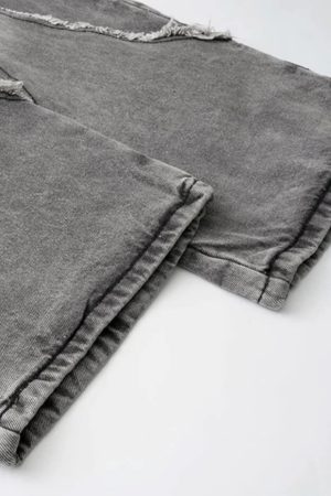 Washed Wide Leg Jeans