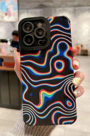 Wavy Rainbow Phone Case