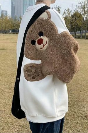Weirdcore Bear Sleeve Sweatshirt
