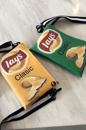 Weirdcore Lays Chips Crossbody Bag