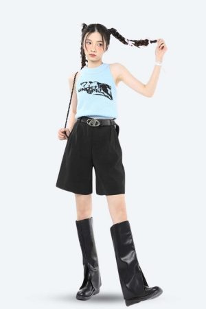 Wide Leg Pleated Shorts