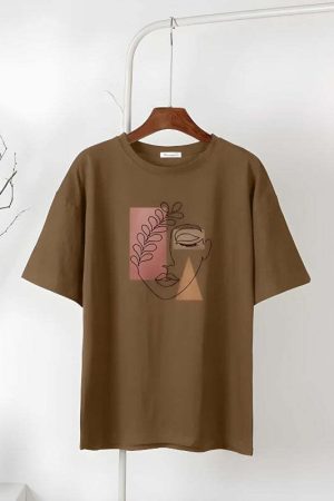 Woman Face Minimal Tee