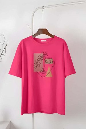 Woman Face Minimal Tee