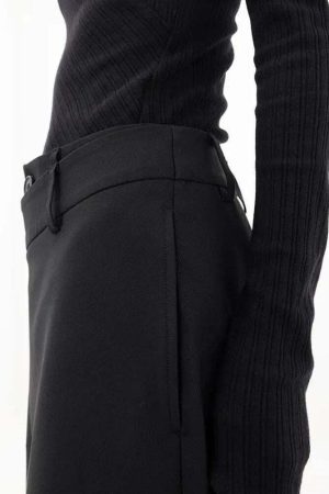 Wrap Front Wide Leg Pants