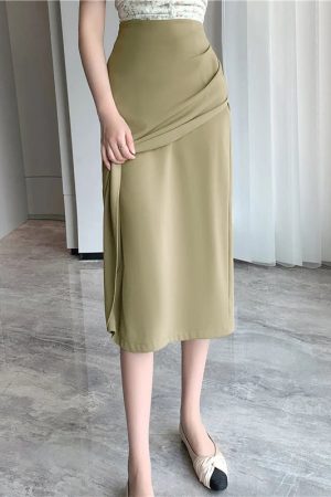Wrap Midi Skirt
