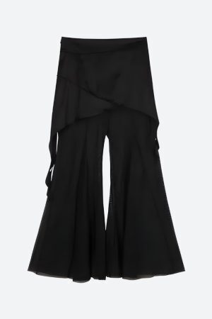 Y2K Asymmetric Top & Skirt Pants Two Piece Set