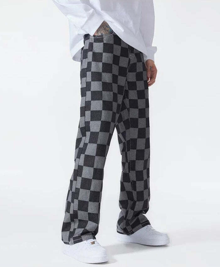 Y2K Checkered Black Pants Y2K Checkered Black Pants