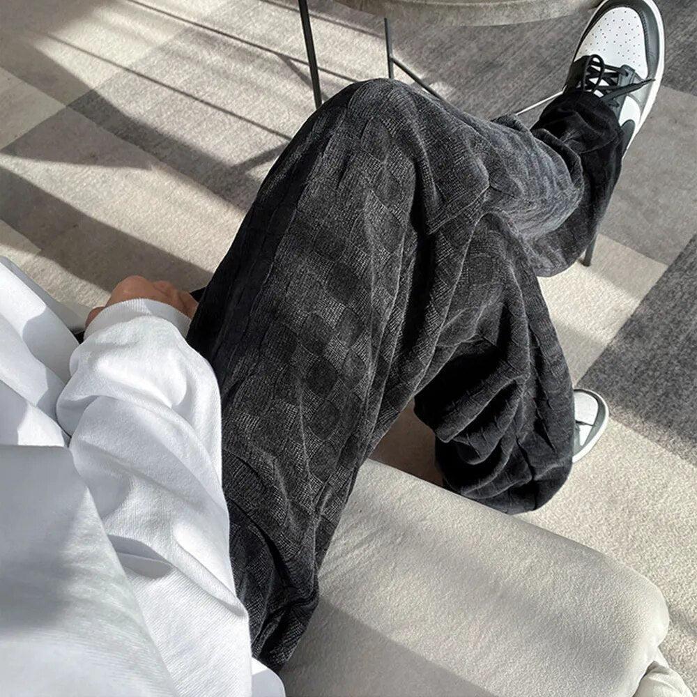 Y2K Checkered Elasticated Sweatpants Y2K Checkered Elasticated Sweatpants
